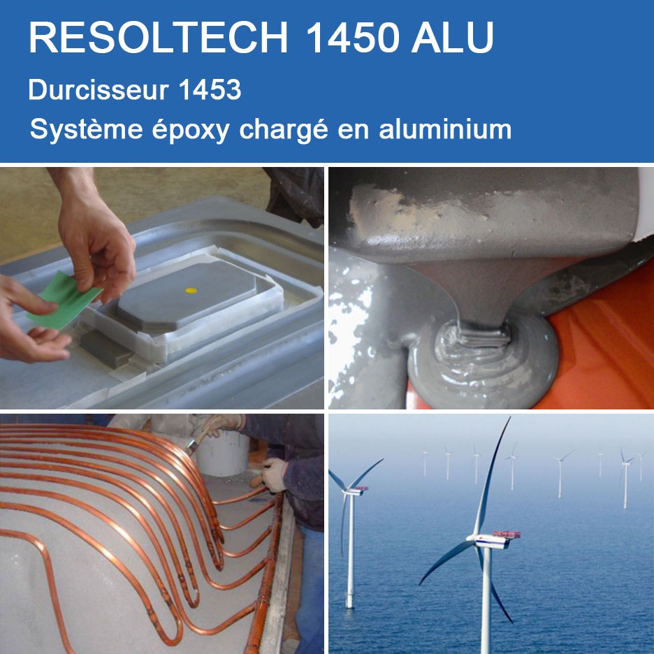 Resoltech 1450 ALU. Système époxy chargé en aluminium